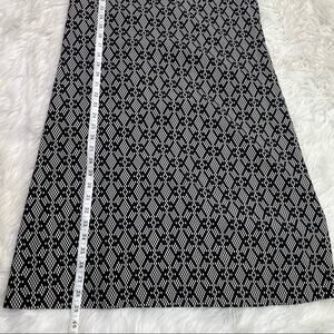 Pendleton Women's Silk Shift Dress Black Size 6P Geometric 3/4 Sleeve